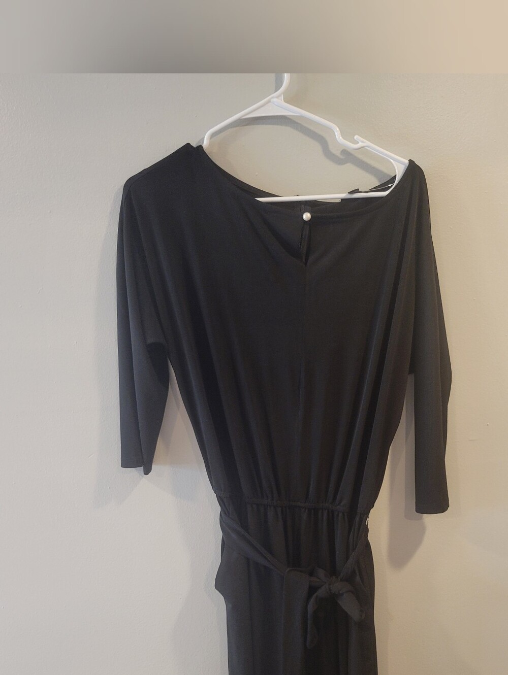 Nina Leonard Black Pants Jumpsuit Size Medium